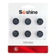 Батарейки Soshine CR1632 3V 6 шт для годинника та медичних пристроїв - зображення 1
