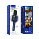 Мікрофон Hoco L24 Shine 5Вт 1200мАг Bluetooth 5.4 AUX USB синій для караоке та вечірок - зображення 2