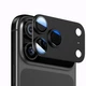 Защитное стекло Matte Metal Camera Protector для iPhone 17 Pro защита камеры черный - изображение 1