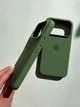 Чохол силіконовий Full Cover для iPhone 17 Pro Max захист камери темно-зелений - зображення 4