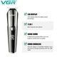 Набор для стрижки VGR V-107 Black 5 Вт USB аккумуляторный черный с насадками для волос бороды и тела - изображение 7