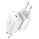 Мережевий зарядний пристрій Baseus 20W USB Type-C білий 88x43x26 мм для швидкого заряджання мобільних пристроїв. - зображення 5