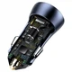 Автомобильное зарядное устройство Baseus 40 Вт 2 порта USB Type-A USB Type-C Quick Charge 3.0 темно-серое CCJD-0G - изображение 7