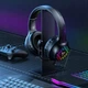 Игровой комплект Onikuma TZ5008 5 в 1 черный RGB мембранная клавиатура оптическая мышь гарнитура коврик подставка - изображение 2