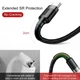 Кабель Baseus Cafule USB Type-C 3А 1м сірий чорний для швидкого заряджання та передачі даних - зображення 8
