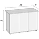 Szafka do akwarium Juwel SBX Rio 300/350 Ciemne drewno (4022573501377) - obraz 3