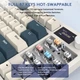 Ігрова Бездротова Механічна Клавіатура ATTACK SHARK K86 Time machine з TFT-дисплєм, RGB, 4000mAh, 2.4G/Bluetooth/Кабель - изображение 8