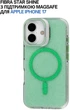Чохол для смартфона BeCover FIBRA Star Shine with MagSafe для Apple iPhone 17 Green (BC_715413) - зображення 6