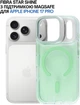 Чехол для смартфона BeCover FIBRA Star Shine with MagSafe для Apple iPhone 17 Pro Green (BC_715427) - изображение 4