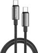 Кабель Colorway Type-C - Type-C (zinc alloy braided) (PD Fast Charging 100W) 5А 1м Black (CW-CBPDCC098-BK) - изображение 1