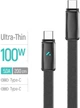 Кабель Colorway Type-C - Type-C (ultra-thin) (PD Fast Charging 100W) 5А 1м Black (CW-CBPDCC100-BK) - изображение 4