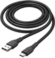 Кабель Colorway USB - Type-C (textured PVC) 3А 2м Black (CW-CBUC095-BK) - зображення 1