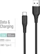 Кабель Colorway USB - Type-C (textured PVC) 3А 1м Black (CW-CBUC094-BK) - изображение 4
