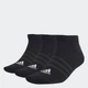 Носки adidas IC1336 Три пары носков Thin and Light Sportswear Low-Cut (31-33) черный (4066746262627) - изображение 1