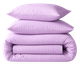 Пододеяльник MirSon Полуторный Евро 160х220 см Бязь 17-0618 Stripe Purple (2200008203641) - изображение 1