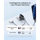 Зарядний пристрій Anker 2xUSB-C PD100W + 1xUSB GaN w Display + cable USB-C dark gray (B121BGZ1) - зображення 7