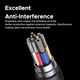 Дата кабель USB-C to USB-C 1.0m Thunderbolt 5 240W 5A 120Gbps 16/8/4K L703 black Ugreen (45996) - изображение 5