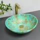 Умивальник (раковина) VBI PARMA MARBLE GREEN MATT накладний - изображение 1