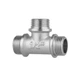 Трійник латунний Thermo Alliance Forte 1/2" (Н×Н×Н), посилений, нікельований, PN40 - зображення 4
