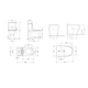 Унитаз напольный Robin Ultra Quiet QT13226083AMB 660x360x855 Black + Биде напольное Robin QT13442141CMB 565x360x405 Black - изображение 2