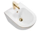 Підвісне біде REA CARLO MINI WHITE GOLD EDGE білий - изображение 1