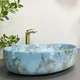 Умивальник (раковина) VBI UDINE MARBLE BLUE MATT накладний - изображение 4