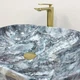 Умивальник (раковина) VBI BERGAMO BLUE TOURMALINE GLOSSY накладний - изображение 4