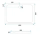 Душовий піддон REA BELMOND 80x100 WHITE - изображение 3