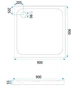 Душовий піддон REA BELMOND 90x90 WHITE - изображение 5