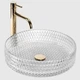 Умивальник (раковина) REA CRISTAL 39 TRANSPARENT накладний - изображение 1