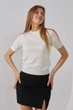 Футболка трикотажная однотонная женская On me 12030 One Size Молочный shop (2000991003606) - изображение 1