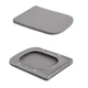 Унітаз підвісний Tern Ultra Quiet 490×365×325 мм, Stone Grey, з сидінням Slim Duroplast / Soft-close / Quick Release QT17332303ASSG Qtap - зображення 8