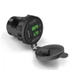 Вольтметр амперметр врезной влагостойкий с функцией быстрой зарядки Quick Charge F0004 - изображение 1