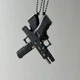 Брелок разборный Пистолет Glock 17 Сувенир черный цвет - изображение 1