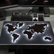 Килимок для миші ігровий HP227 карта світу з підсвіткою - зображення 2