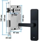 Ручка дверная умная замок электронный с отпечатком пальца кодом Bluetooth AND 5323 5575 - изображение 6