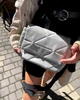 Женская сумка кросс-боди из экокожи через плечо с магнитом и молнией, 2 отделения, средний формат, серая 64025 - изображение 3