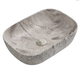Раковина накладна MIXXUS PREMIUM DIVERSE-0113 MARBLE 455×325 мм, прямокутна, мармурова, матова, з санітарної порцеляни - изображение 1