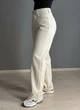 Джинсы женские Its Basic 3847-7S6 straight fit с асимметричной застежкой 36 бежевые - изображение 4