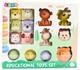 М’які кубики Lean Toys Тварини з ЕКО гуми 18 елементів (763721) (5905991088165) - зображення 1