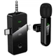 Мікрофон бездротовий Hoco L20B Lightning/Type-C/3.5 ENC, 2.4G універсальний для відеозйомки, смартфонів, планшетів та камер Чорний - зображення 1