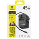 Сетевой универсальный переходник Baseus AG11 45W with retractable cable (2USB-A/1C/1Socket) (E0307F) Cosmic Black - изображение 2