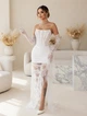 Корсетное кружевное белое платье FirstWoman S белый 43462936 - изображение 2