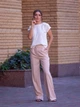 Стильные летние женские брюки FashionYouWant M/L бежевый 43450192 - изображение 2