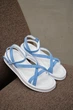 Женские босоножки PARADIZE SHOES из натуральной замши голубого цвета со стелькой Memory Foam 41 размер (стелька 26 см) - изображение 2