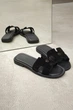 Женские шлепанцы из натуральной замши черного цвета PARADIZE SHOES со стелькой Memory Foam 39 размер (стелька 24,5 см) - изображение 5
