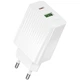 Сетевое зарядное устройство Borofone BAS76A, 1Type-C, 1USB, PD, QC, 30W, Белый - изображение 1