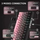 Механічна бездротова (Bluetooth + 2,4G) клавіатура з HOT SWAP Attack SHARK X85, 82 Key, RGB, Win/Mac OS, УКР/АНГЛ, BlackBerry/Чорно рожева (X85BP) - зображення 6