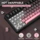Механічна бездротова (Bluetooth + 2,4G) клавіатура з HOT SWAP Attack SHARK X85, 82 Key, RGB, Win/Mac OS, УКР/АНГЛ, BlackBerry/Чорно рожева (X85BP) - зображення 8