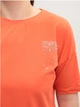 Футболка женская коралловая свободная 2709-12-T XL - изображение 4